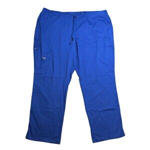 Grey’s Anatomy Mia Scrub Pants 4XL Royal Blue Womens 4277 6 Pockets Mid-Rise New